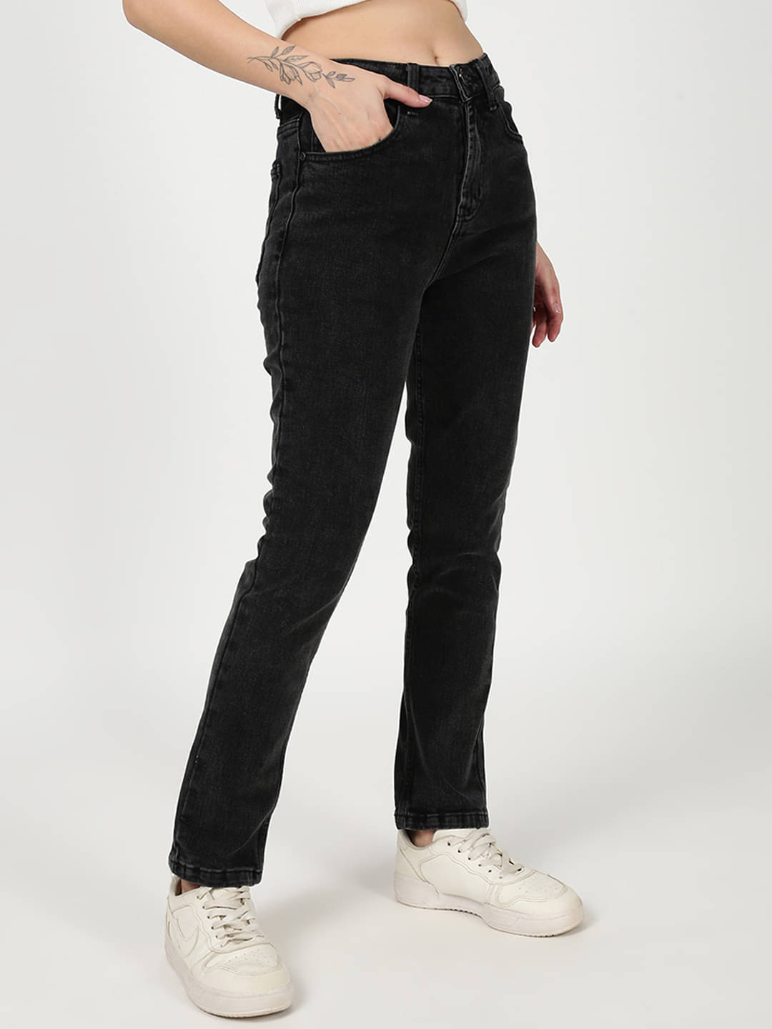    			Bene Kleed Women's Slim Fit Mid-Rise Jeans ( Charcoal )