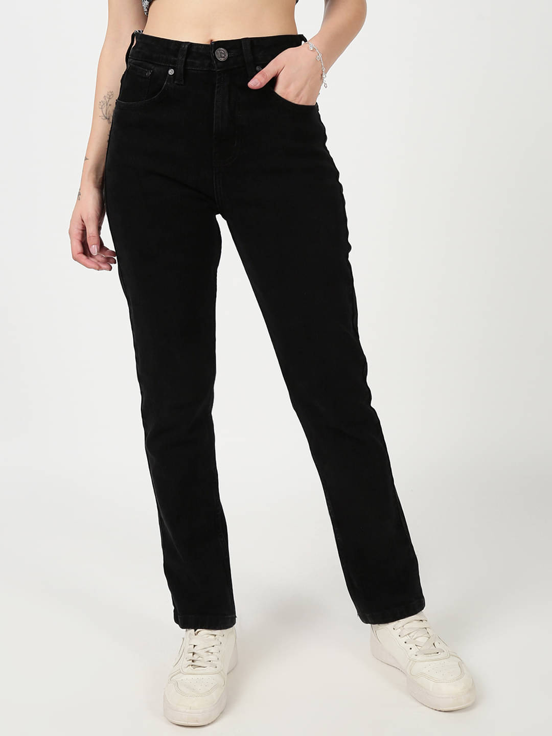     			Bene Kleed Women's Slim Fit Mid-Rise Jeans ( Black )