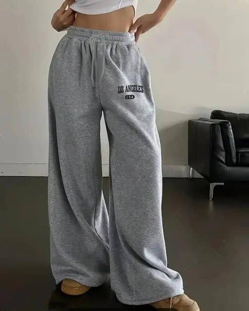 CLOTHINA Women Cotton Blend Casual Trousers ( Grey Melange ) - Trousers | Buy online on ZillyBuy