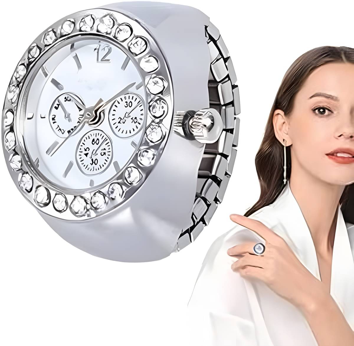     			Cosmic Silver Metal Analog Womens Watch