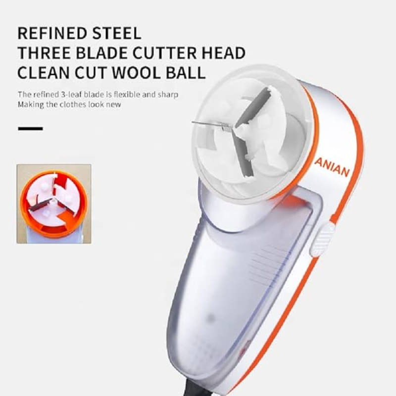     			Electric Lint Remover for All Woolen Sweaters, Blankets, Jackets Lint Remover for Woolen Clothes, Electric Lint Remover, Best Lint Shaver for Clothes lint Roller (White & Orange)