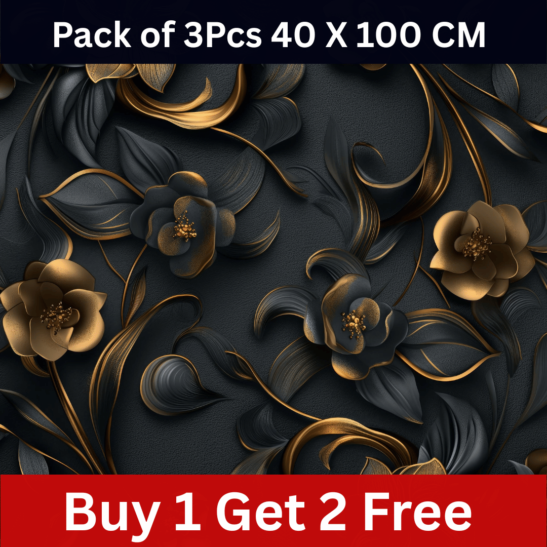     			Interawall Decor Self-Adhesive Decal Wallpaper Specific Product for Bedroom, Living Room, Kids Room, Play Room, Office | Abstract Home Wallpaper for Home Decor (Buy 1 get 2 Free, Pack of 3 Pcs,  Size-16x39 Inches Each Strip)