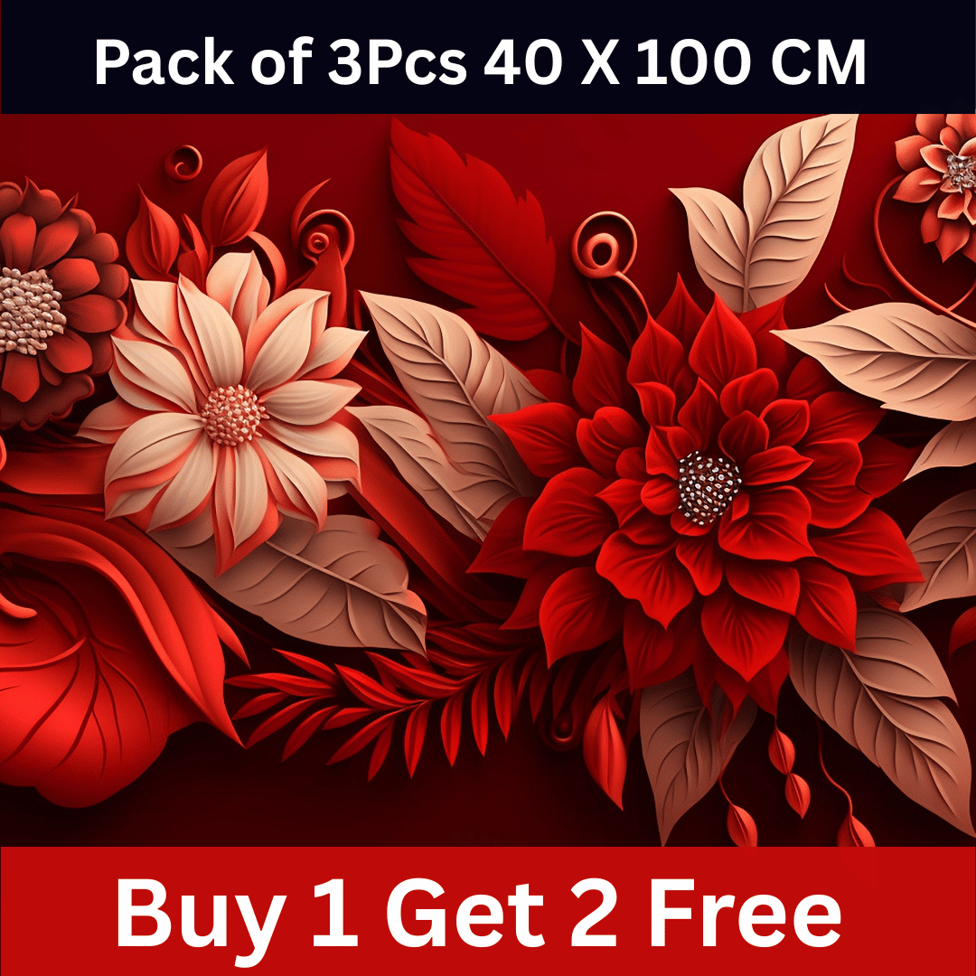     			Interawall Decor Self-Adhesive Decal Wallpaper Specific Product for Bedroom, Living Room, Kids Room, Play Room, Office | Abstract Home Wallpaper for Home Decor (Buy 1 get 2 Free, Pack of 3 Pcs,  Size-16x39 Inches Each Strip)