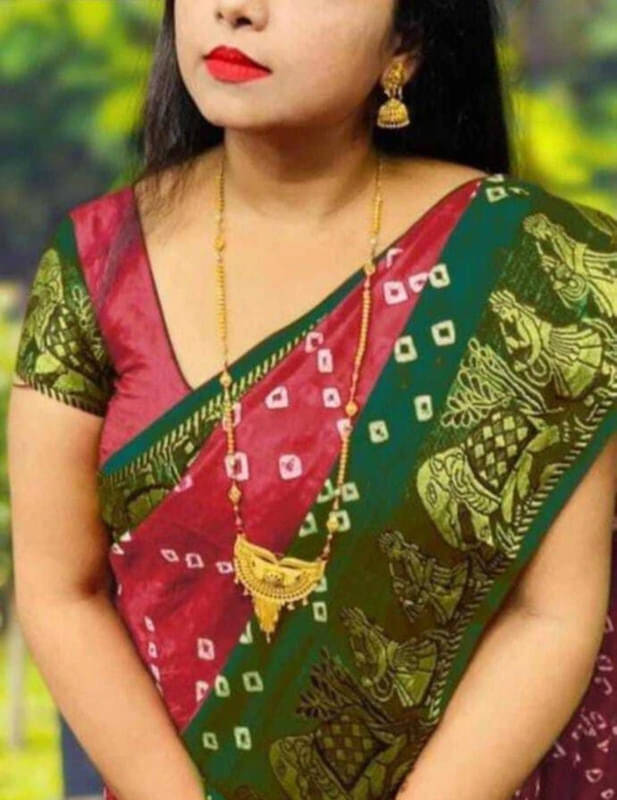     			JIHANA FAB Chiffon Printed Bandhani Sarees With Unstitched Blouse Piece ( Multicolor )