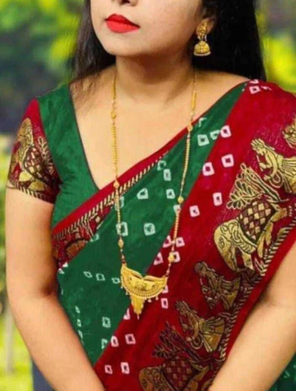JIHANA FAB Chiffon Printed Bandhani Sarees With Unstitched Blouse Piece ( Red ) JIHANA FAB Chiffon Printed Bandhani Sarees With Unstitched Blouse Piece ( Red )