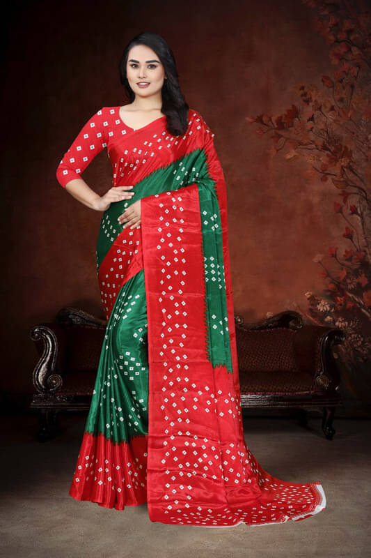 JIHANA FAB Georgette Printed Regular Saree With Unstitched Blouse Piece ( Green ) JIHANA FAB Georgette Printed Regular Saree With Unstitched Blouse Piece ( Green )