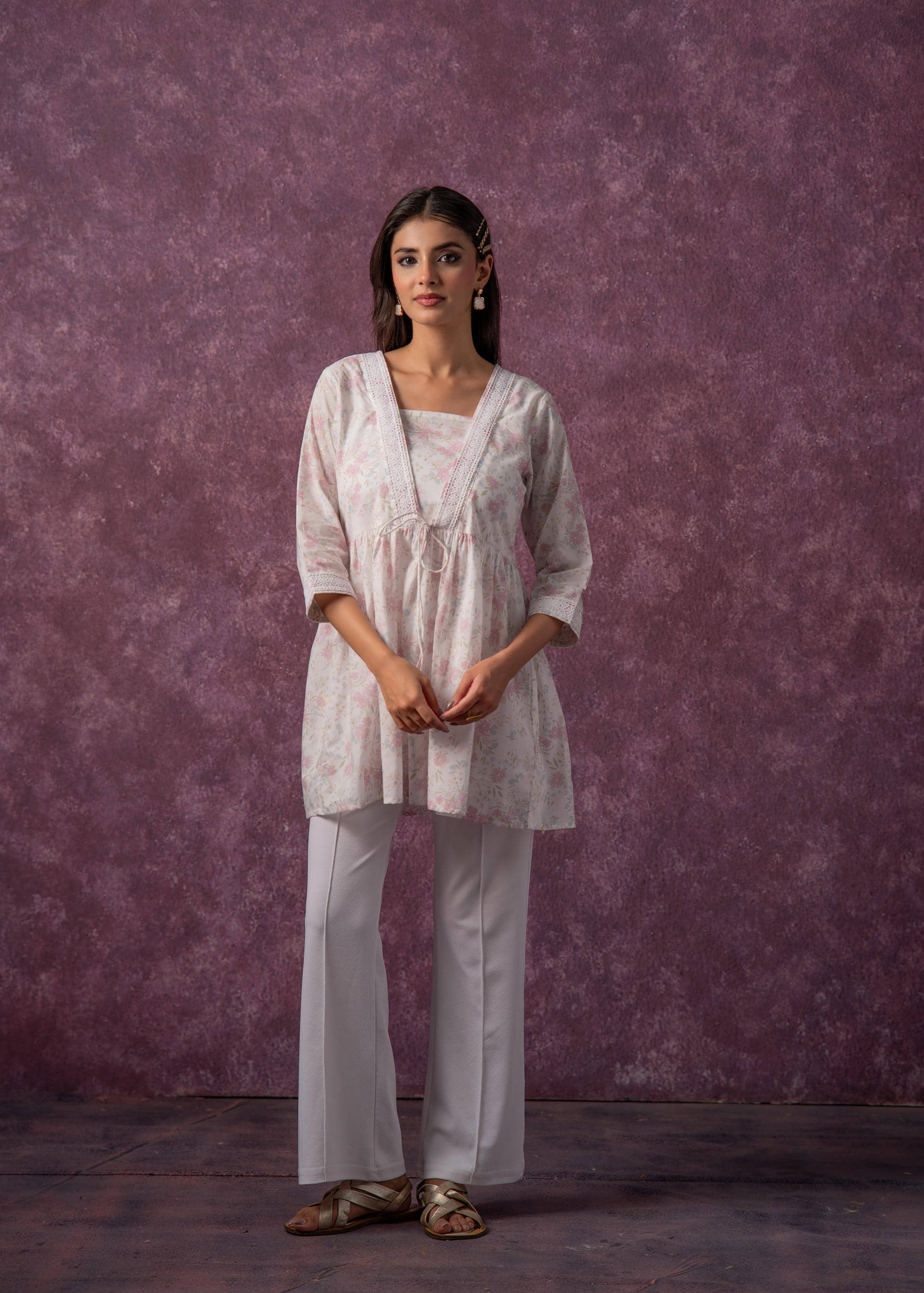 Juniper Women's Cotton Tunic ( Off White )