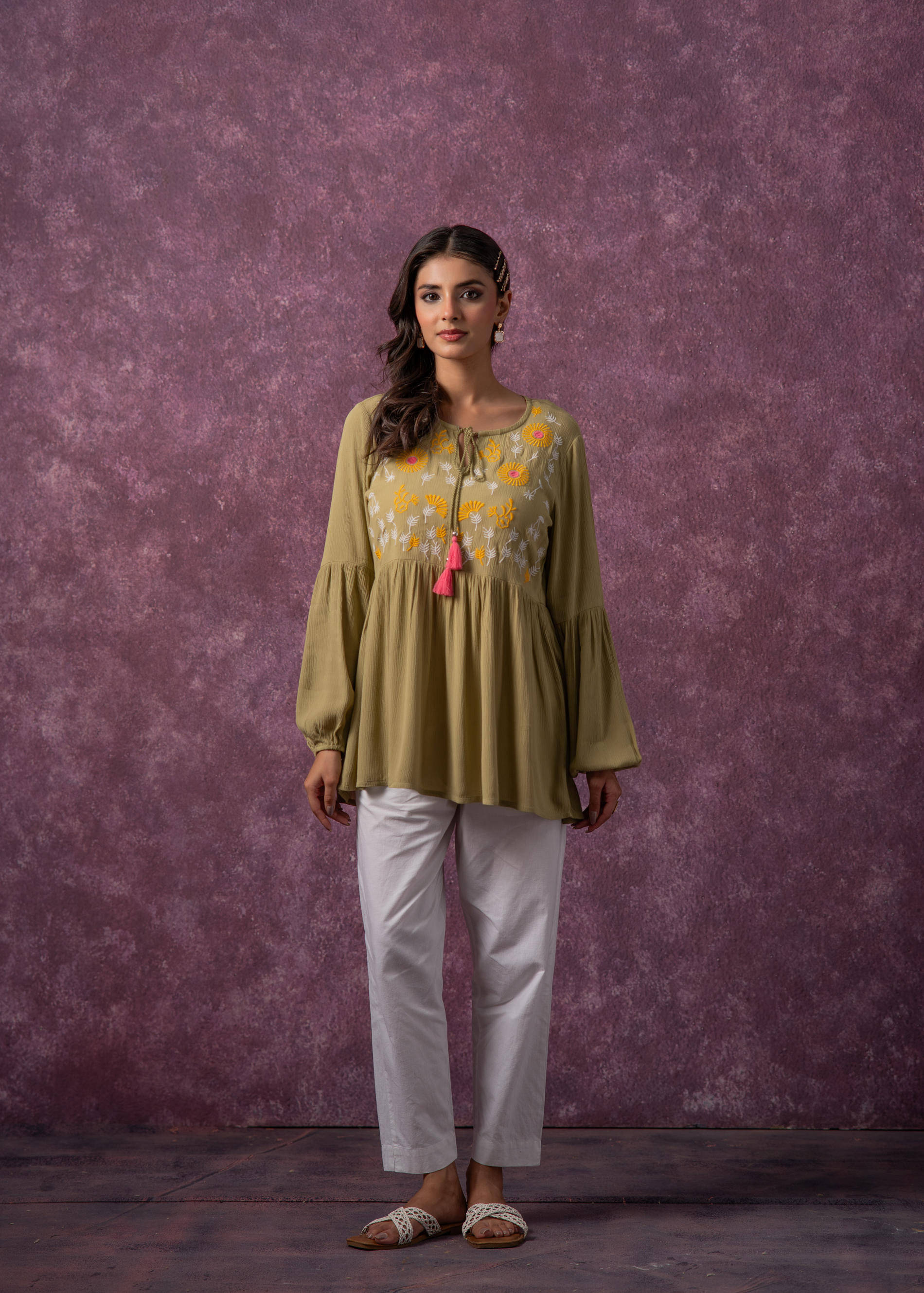 Juniper Women's Viscose Tunic ( Green ) Juniper Women's Viscose Tunic ( Green )