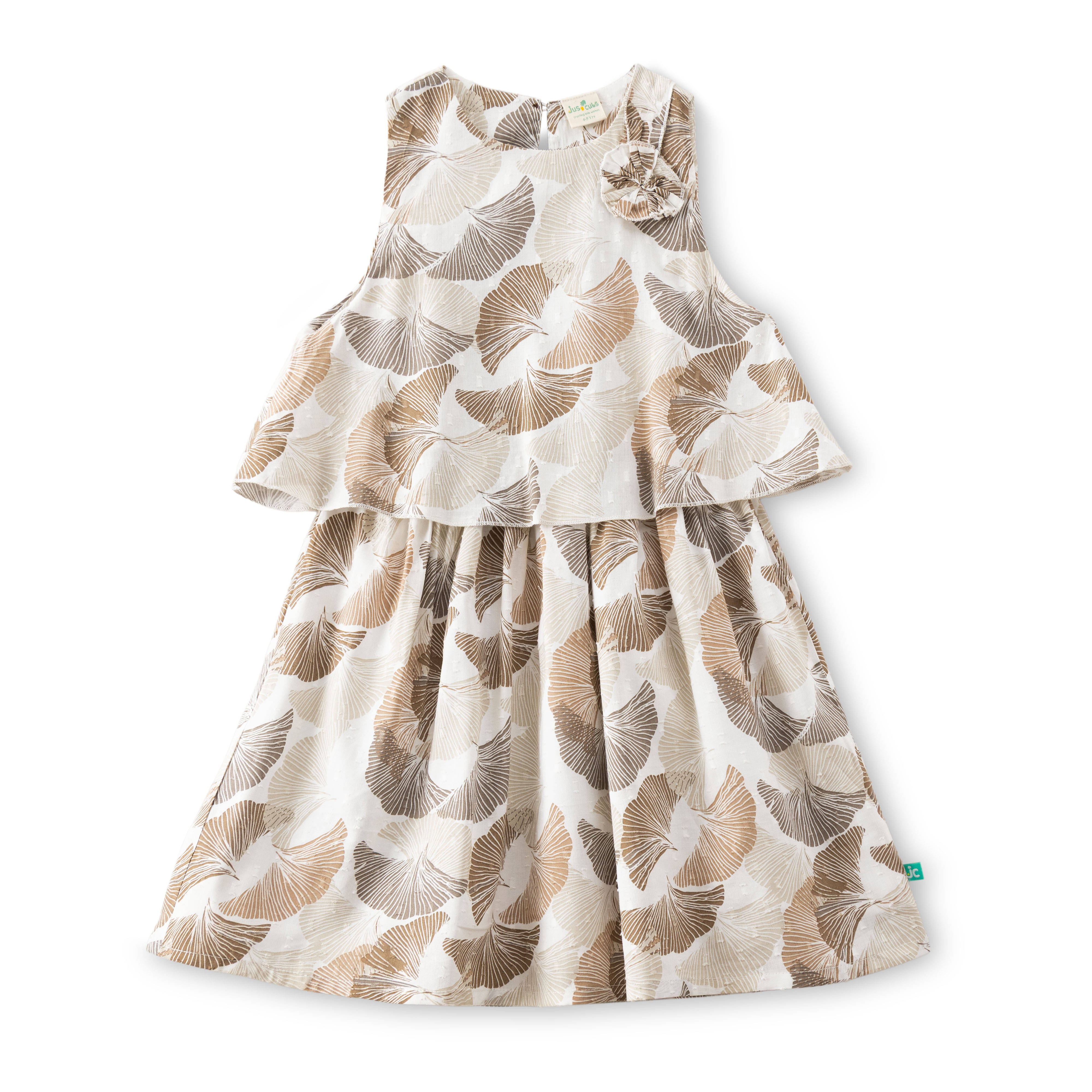 Juscubs Cotton Dress For Girls ( Pack of 1 , Beige ) Juscubs Cotton Dress For Girls ( Pack of 1 , Beige )