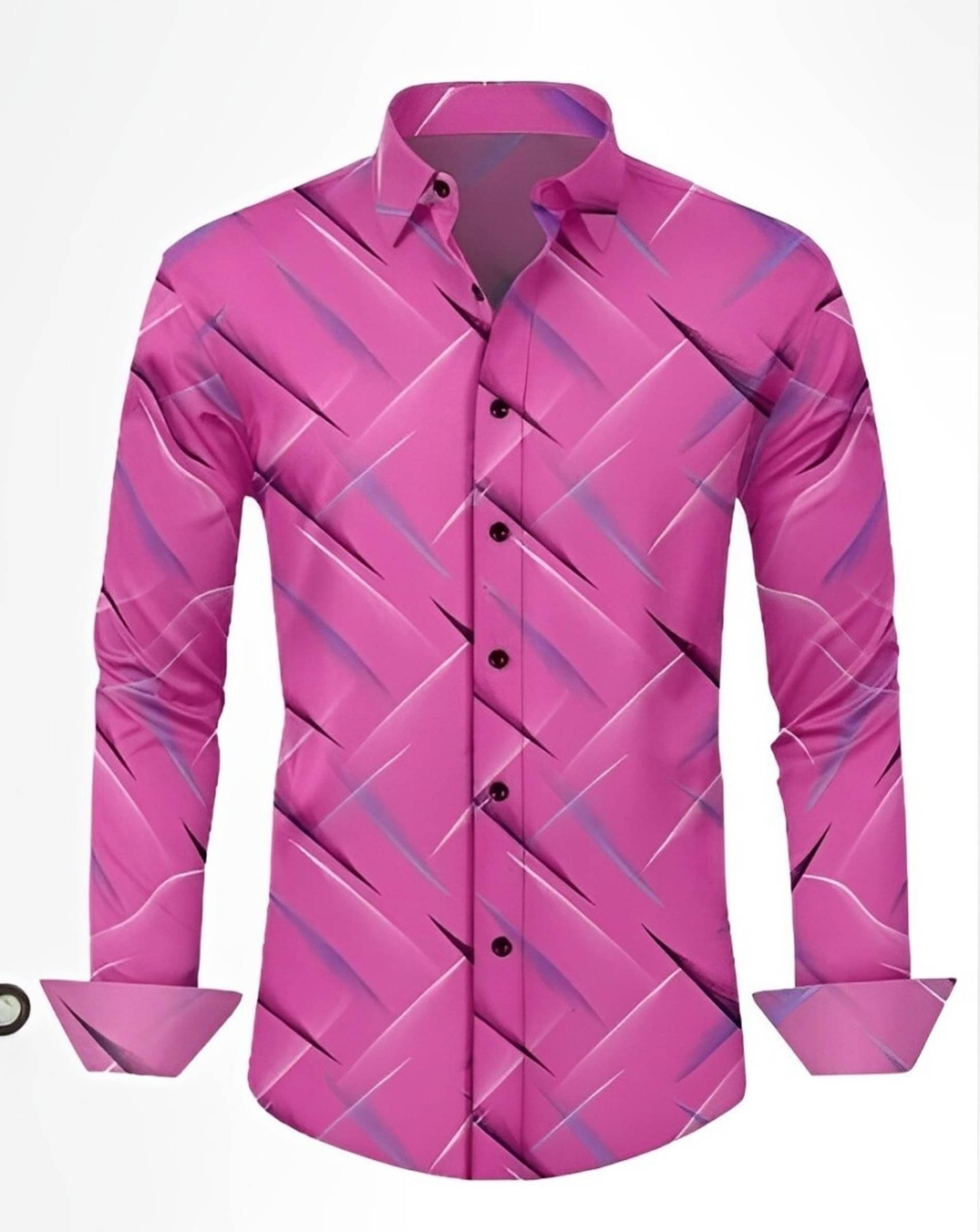     			LAXBON Cotton Blend Regular Fit Printed Full Sleeves Men's Casual Shirt - Pink ( Pack of 1 )