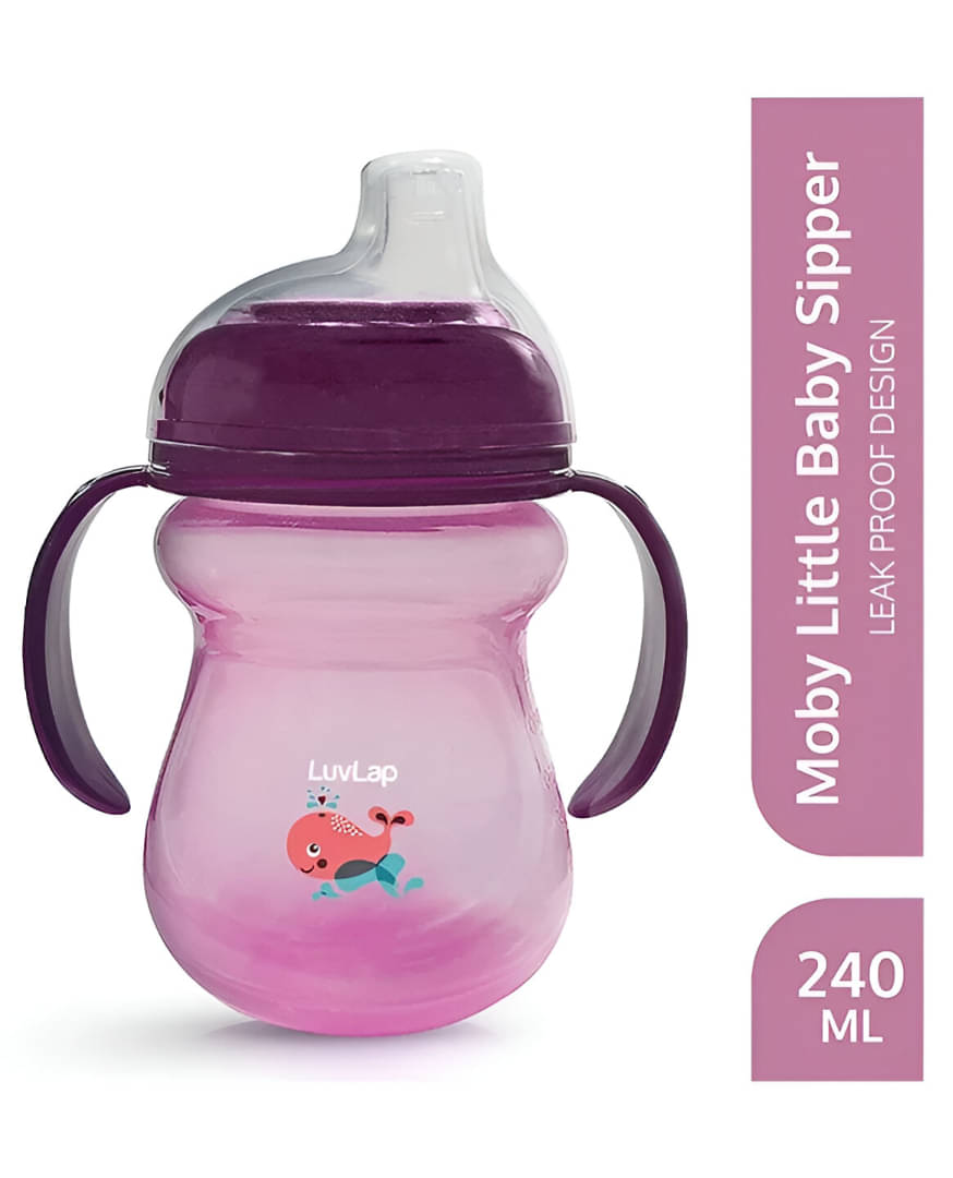     			LuvLap Purple Silicone Spout Sippers
