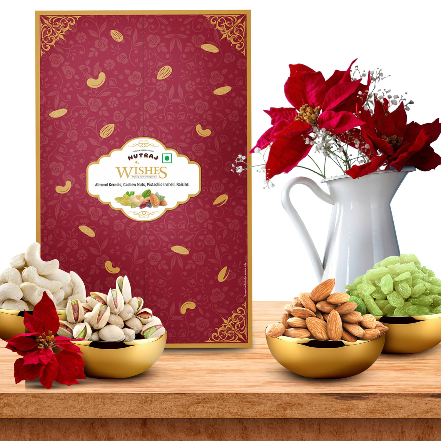     			Nutraj Wishes Royal Majesty, Diwali Dry Fruits Gift Box, Assorted Dry Fruits Diwali Gift Pack 800gm