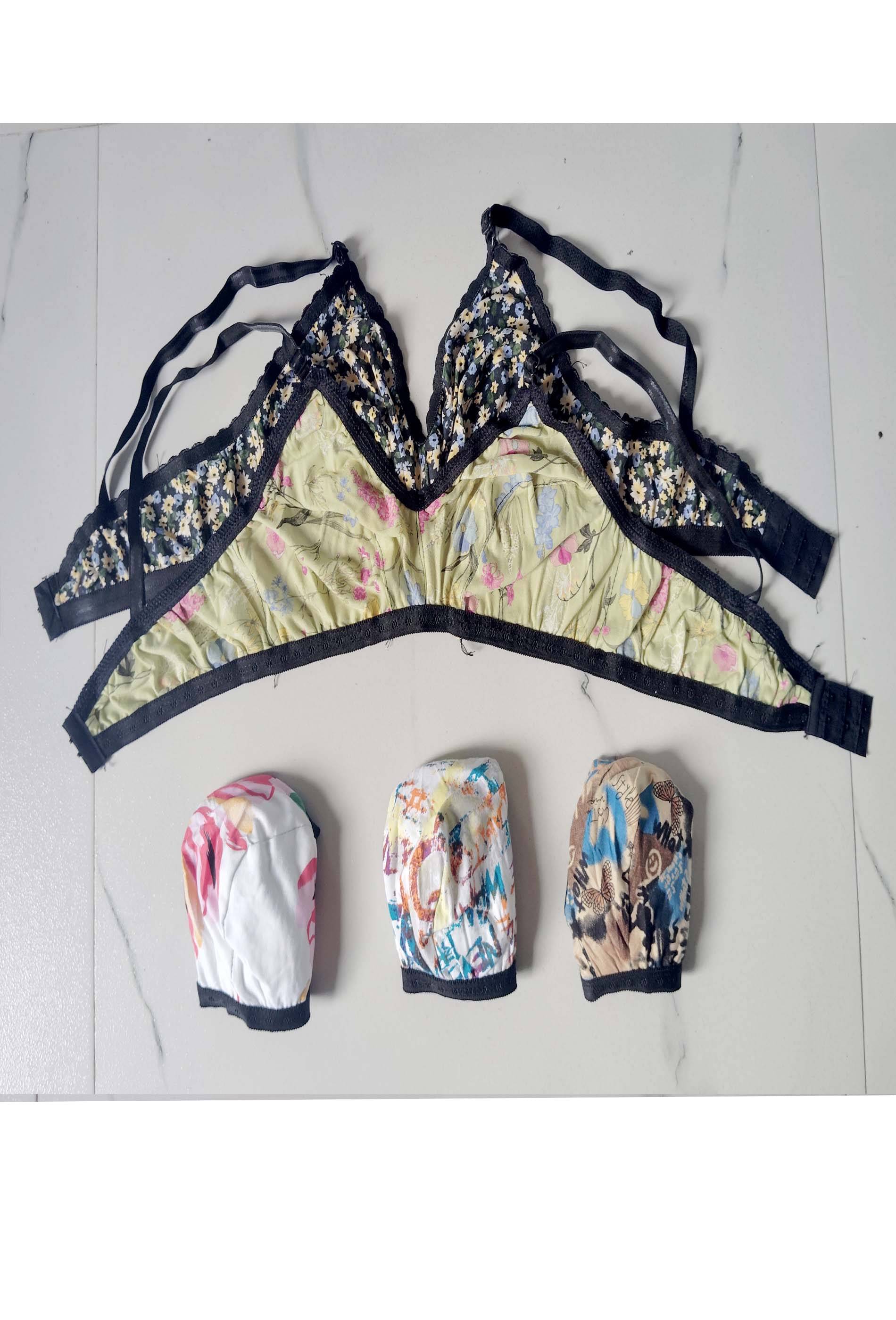 PERFECT SECRET Pack of 5 Cotton Non Padded Everyday Bra For Women ( Multicolor )     			PERFECT SECRET Pack of 5 Cotton Non Padded Everyday Bra For Women ( Multicolor )