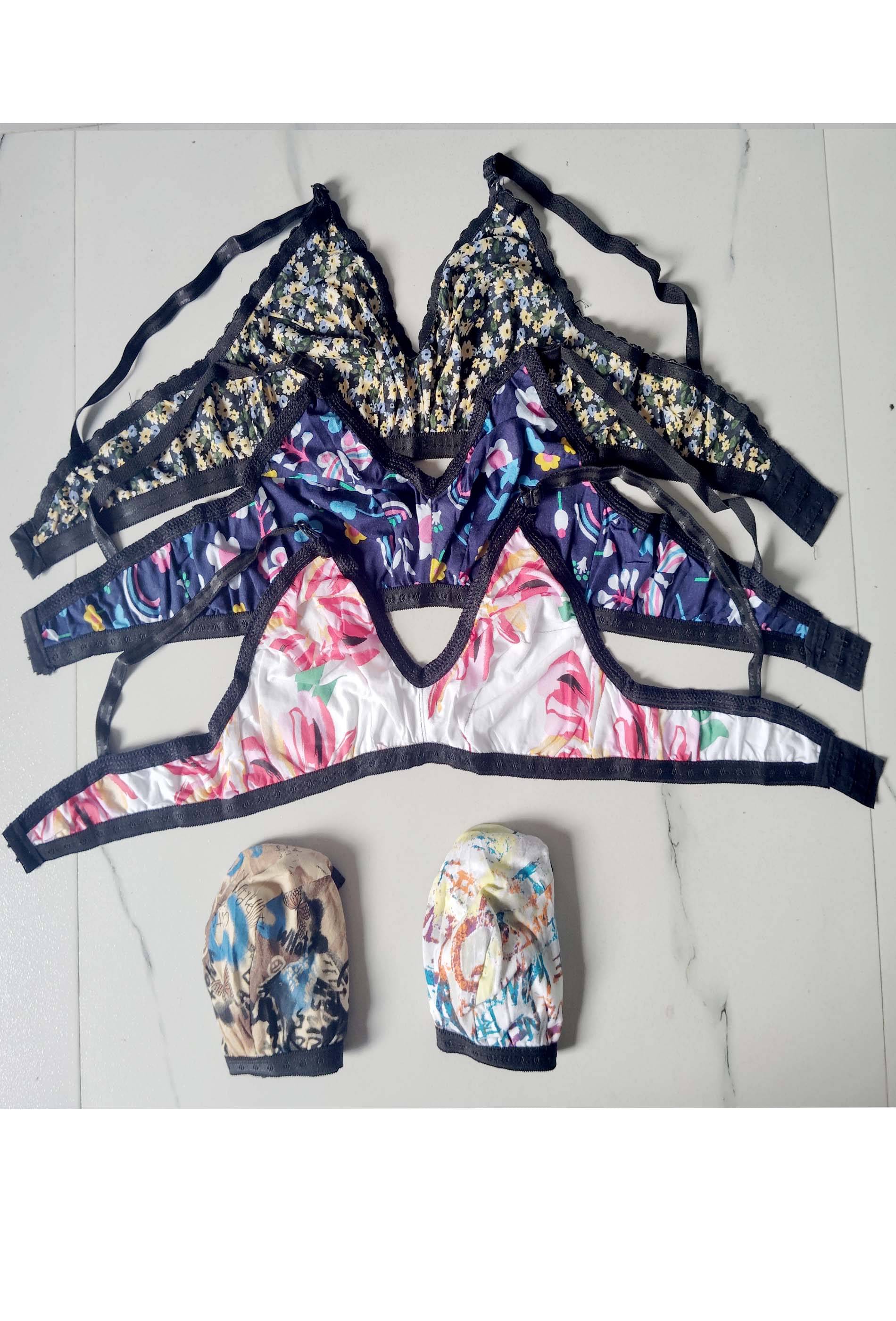 PERFECT SECRET Pack of 5 Cotton Non Padded Everyday Bra For Women ( Multicolor ) PERFECT SECRET Pack of 5 Cotton Non Padded Everyday Bra For Women ( Multicolor )
