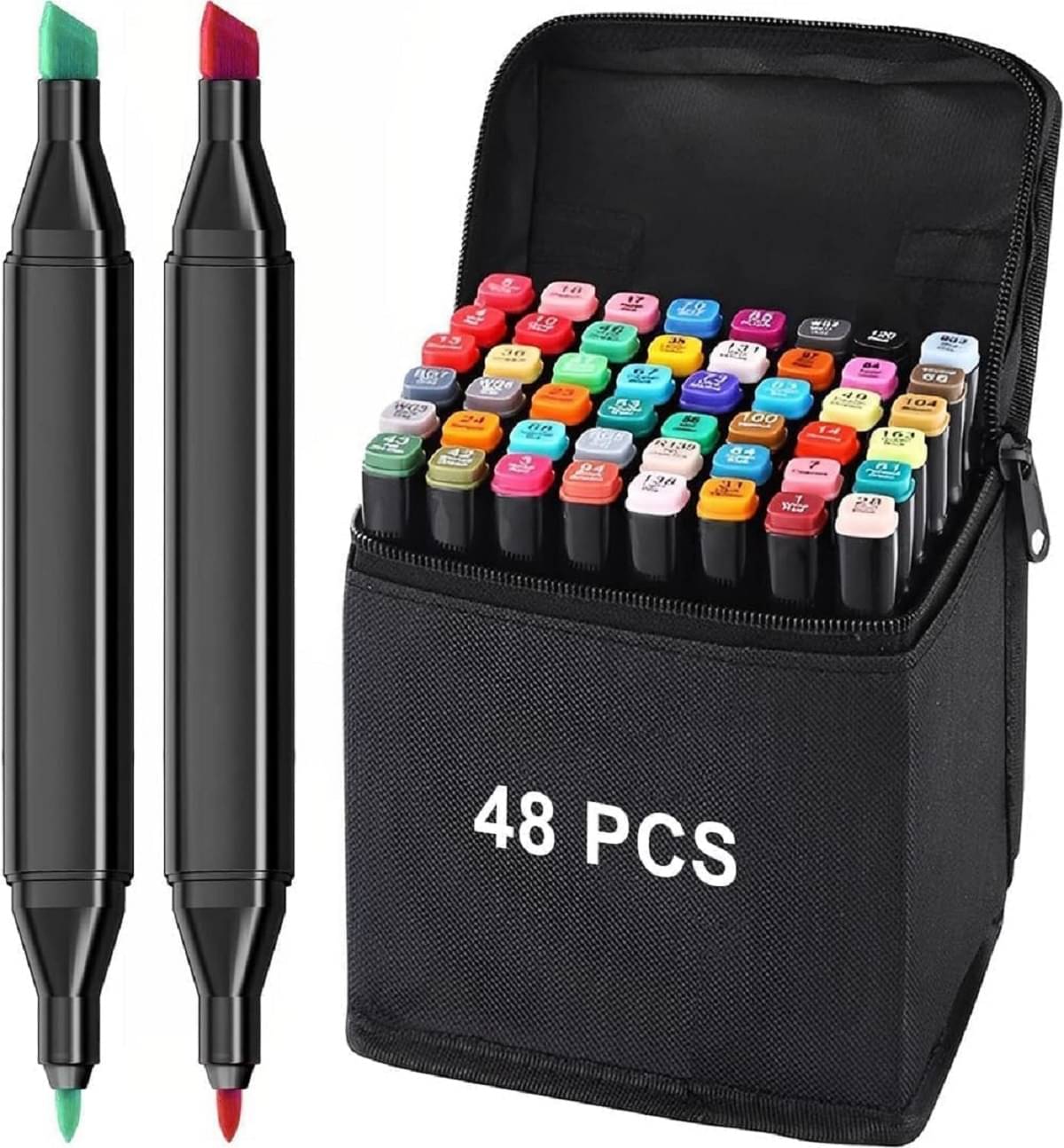 PRIMIYARA 48 PCS Color Pen and Marker Set – Vibrant Multi-Color Stationery for Drawing & Writing PRIMIYARA 48 PCS Color Pen and Marker Set – Vibrant Multi-Color Stationery for Drawing & Writing