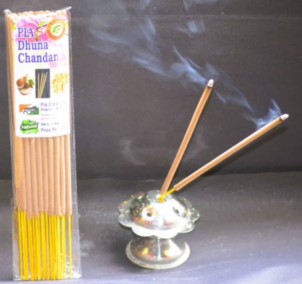 Pia Agarbatti Incense Dhoop Sticks Chandan,Guggul 360 gm ( Pack of 12 )