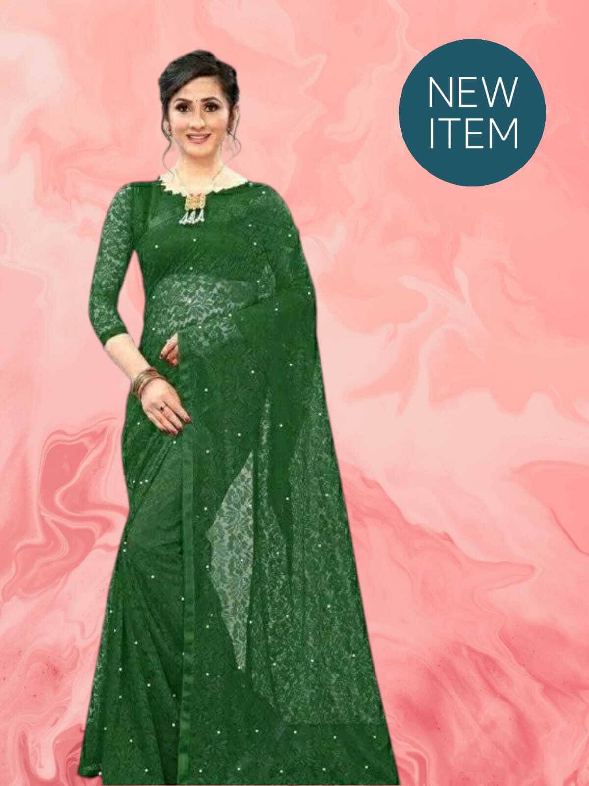 SAREEYA16 Cotton Blend Printed Regular Saree With Unstitched Blouse Piece ( Green ) SAREEYA16 Cotton Blend Printed Regular Saree With Unstitched Blouse Piece ( Green )