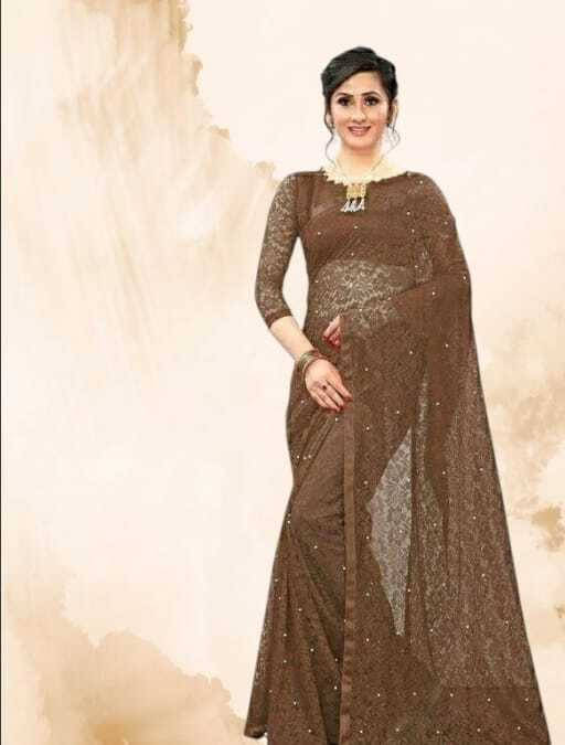 SAREEYA16 Cotton Blend Printed Regular Saree With Unstitched Blouse Piece ( Brown ) SAREEYA16 Cotton Blend Printed Regular Saree With Unstitched Blouse Piece ( Brown )