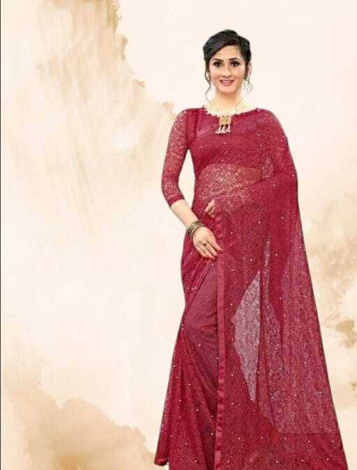 SAREEYA16 Cotton Blend Printed Regular Saree With Unstitched Blouse Piece ( Maroon ) SAREEYA16 Cotton Blend Printed Regular Saree With Unstitched Blouse Piece ( Maroon )