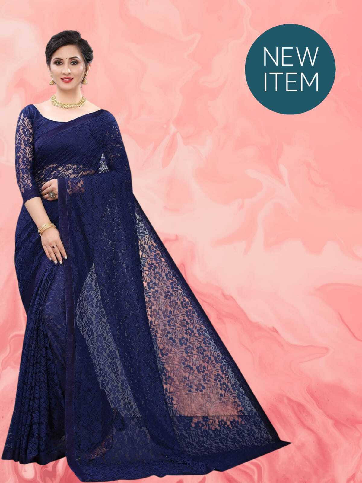 SAREEYA16 Cotton Blend Printed Regular Saree With Unstitched Blouse Piece ( Navy Blue ) SAREEYA16 Cotton Blend Printed Regular Saree With Unstitched Blouse Piece ( Navy Blue )