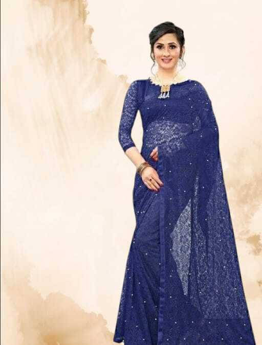 SAREEYA16 Cotton Blend Printed Regular Saree With Unstitched Blouse Piece ( Blue ) SAREEYA16 Cotton Blend Printed Regular Saree With Unstitched Blouse Piece ( Blue )