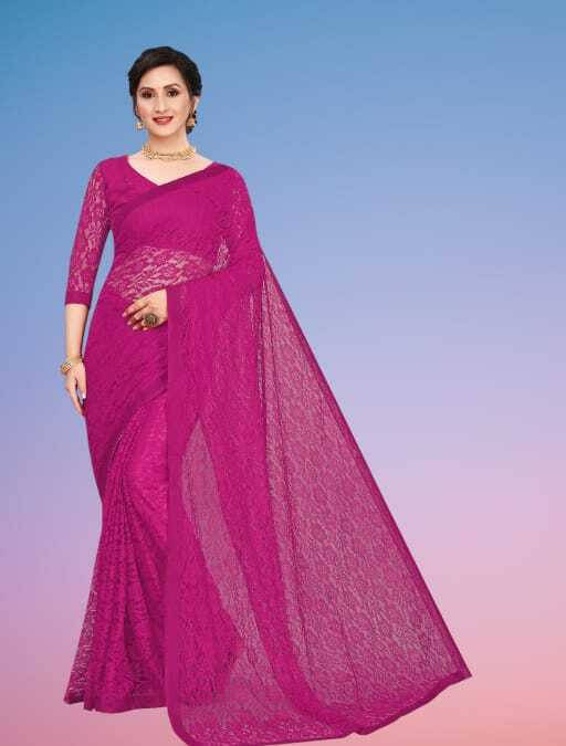 SAREEYA16 Cotton Blend Printed Regular Saree With Unstitched Blouse Piece ( Pink ) SAREEYA16 Cotton Blend Printed Regular Saree With Unstitched Blouse Piece ( Pink )