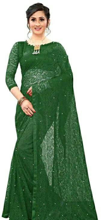     			SAREEYA16 Cotton Blend Printed Regular Saree With Unstitched Blouse Piece ( Green )