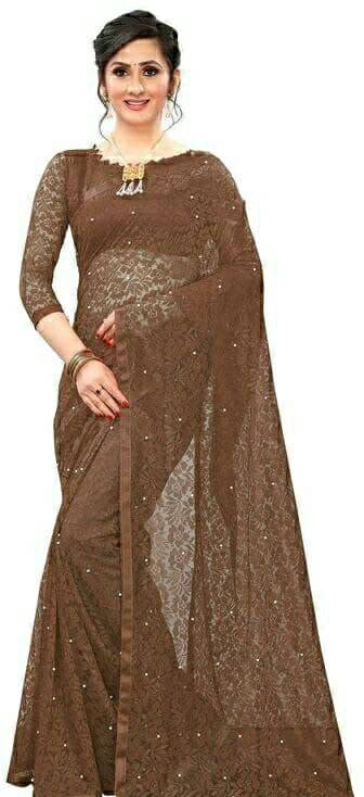 SAREEYA16 Cotton Blend Printed Regular Saree With Unstitched Blouse Piece ( Brown ) SAREEYA16 Cotton Blend Printed Regular Saree With Unstitched Blouse Piece ( Brown )