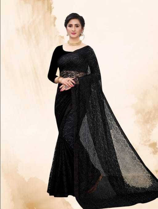SAREEYA16 Cotton Blend Printed Regular Saree With Unstitched Blouse Piece ( Black ) SAREEYA16 Cotton Blend Printed Regular Saree With Unstitched Blouse Piece ( Black )