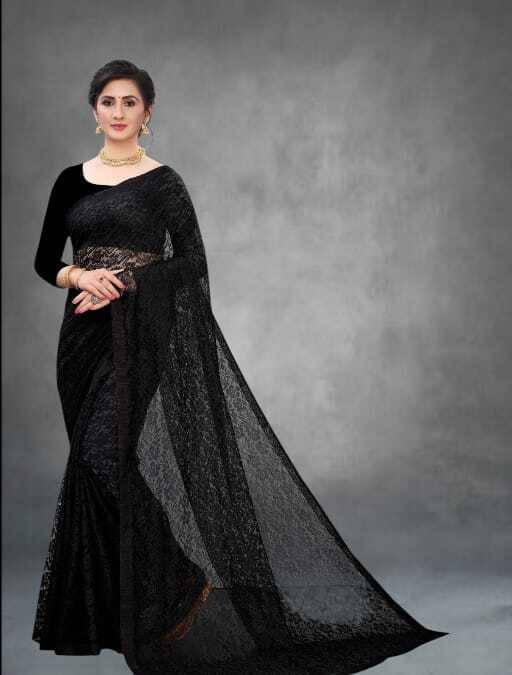 SAREEYA16 Cotton Blend Printed Regular Saree With Unstitched Blouse Piece ( Black ) SAREEYA16 Cotton Blend Printed Regular Saree With Unstitched Blouse Piece ( Black )