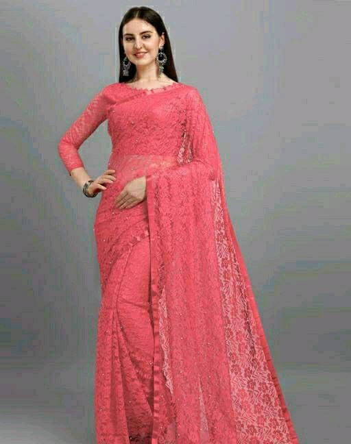     			SAREEYA16 Cotton Blend Printed Regular Saree With Unstitched Blouse Piece ( Pink )