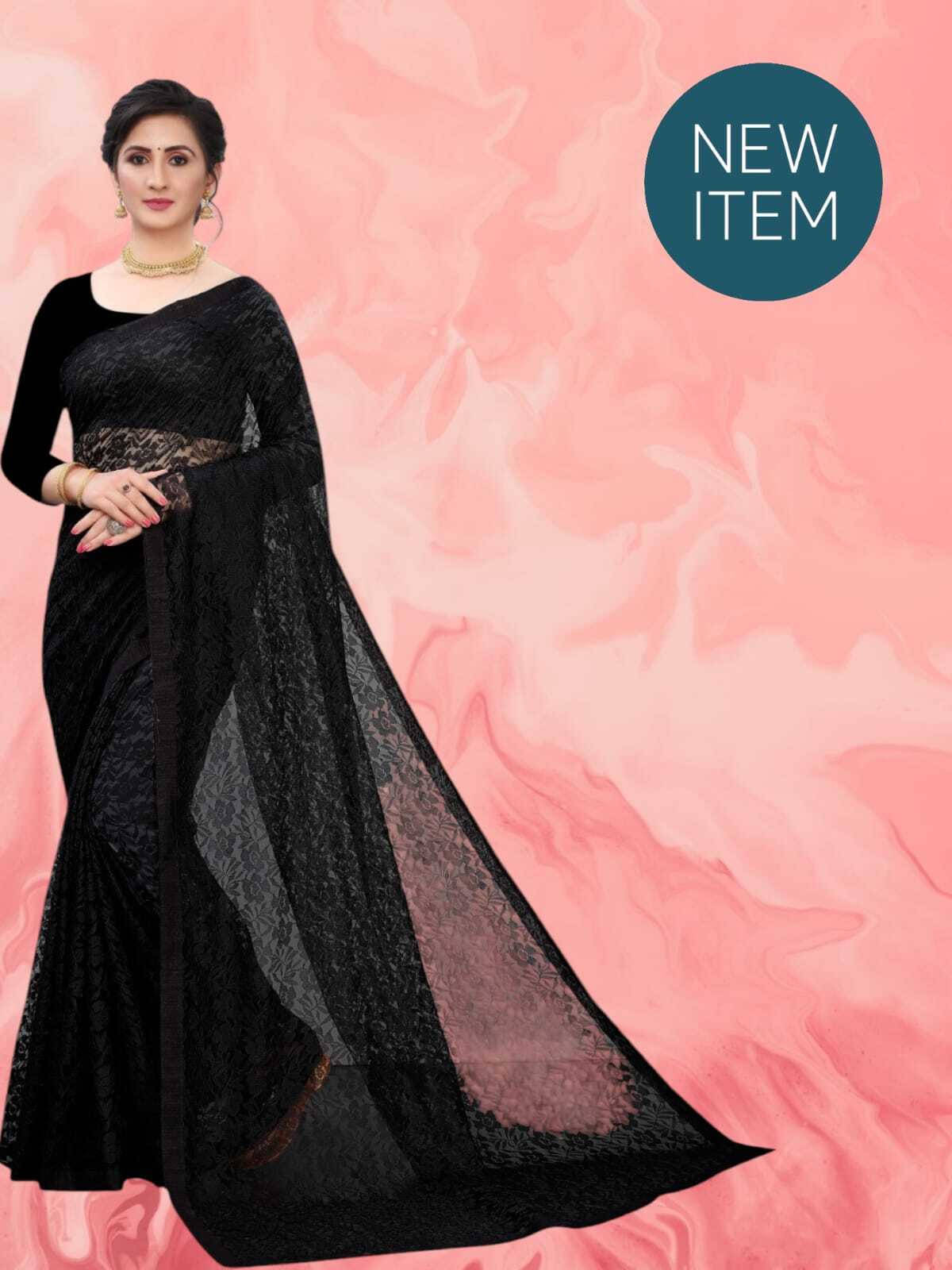 SAREEYA16 Cotton Blend Printed Regular Saree With Unstitched Blouse Piece ( Black ) SAREEYA16 Cotton Blend Printed Regular Saree With Unstitched Blouse Piece ( Black )