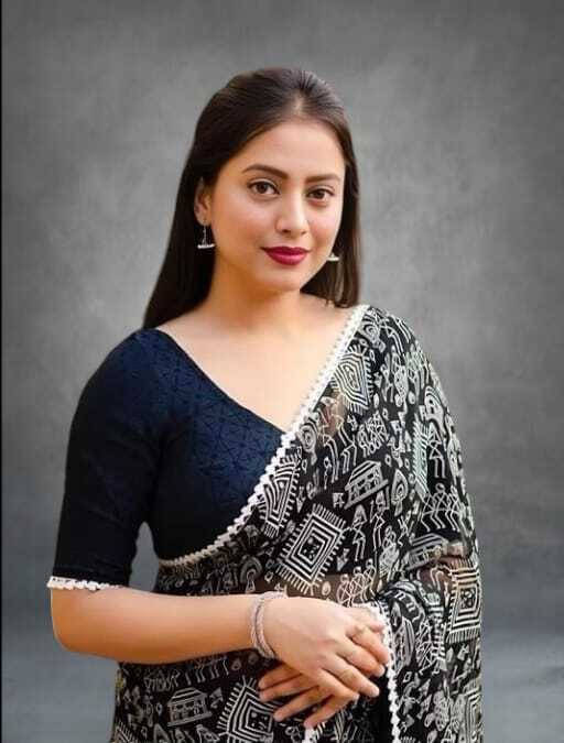 SAREEYA16 Cotton Blend Printed Regular Saree With Unstitched Blouse Piece ( Black ) SAREEYA16 Cotton Blend Printed Regular Saree With Unstitched Blouse Piece ( Black )