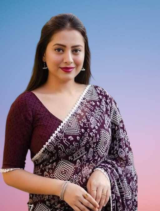 SAREEYA16 Cotton Blend Printed Regular Saree With Unstitched Blouse Piece ( Maroon ) SAREEYA16 Cotton Blend Printed Regular Saree With Unstitched Blouse Piece ( Maroon )