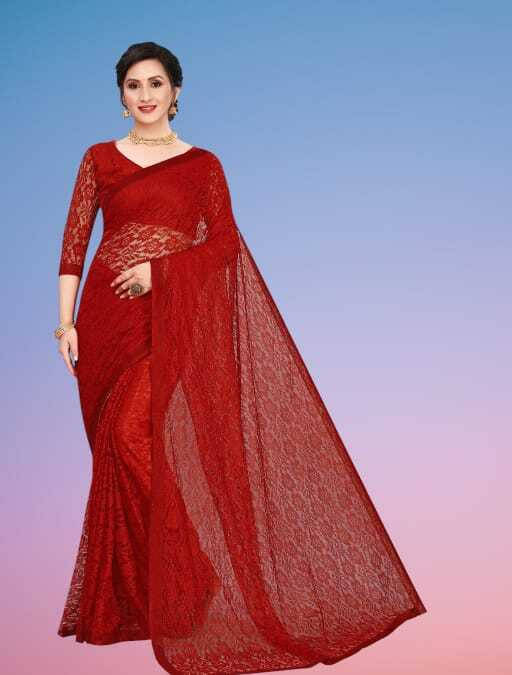 SAREEYA16 Cotton Blend Printed Regular Saree With Unstitched Blouse Piece ( Maroon ) SAREEYA16 Cotton Blend Printed Regular Saree With Unstitched Blouse Piece ( Maroon )