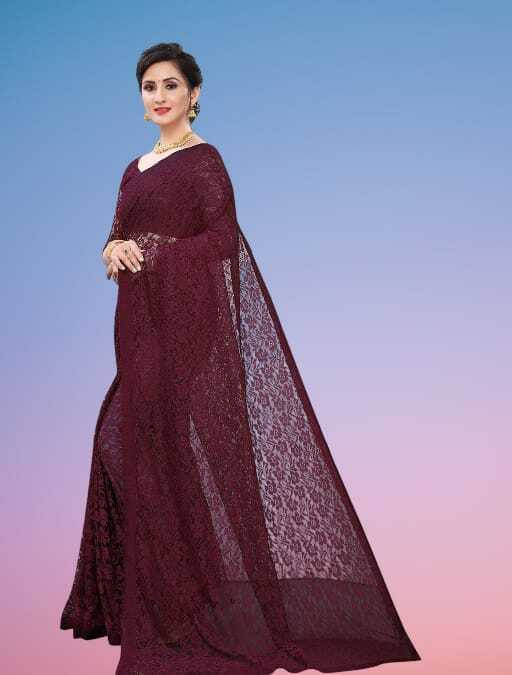 SAREEYA16 Cotton Blend Printed Regular Saree With Unstitched Blouse Piece ( Maroon ) SAREEYA16 Cotton Blend Printed Regular Saree With Unstitched Blouse Piece ( Maroon )