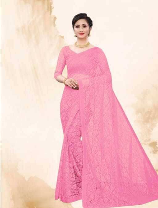 SAREEYA16 Cotton Blend Printed Regular Saree With Unstitched Blouse Piece ( Pink ) SAREEYA16 Cotton Blend Printed Regular Saree With Unstitched Blouse Piece ( Pink )