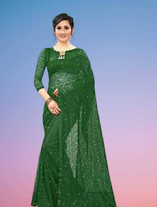 SAREEYA16 Cotton Blend Printed Regular Saree With Unstitched Blouse Piece ( Green ) SAREEYA16 Cotton Blend Printed Regular Saree With Unstitched Blouse Piece ( Green )