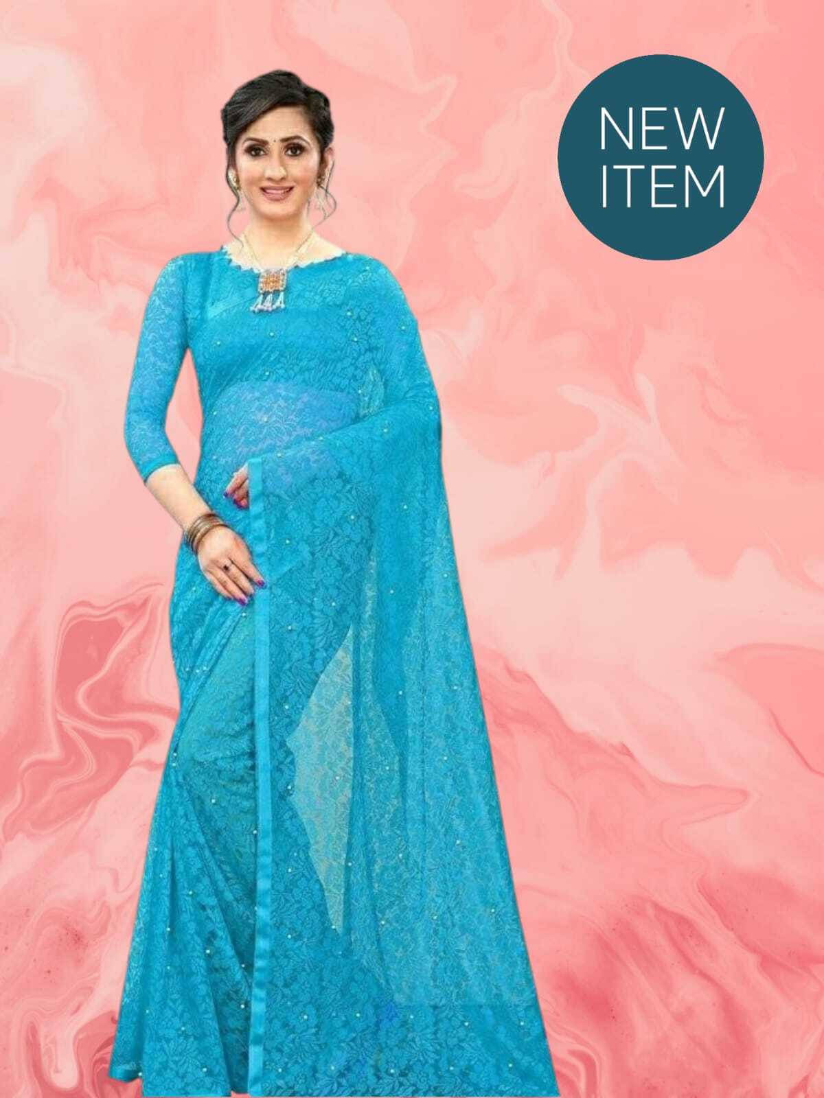 SAREEYA16 Cotton Blend Printed Regular Saree With Unstitched Blouse Piece ( Light Blue ) SAREEYA16 Cotton Blend Printed Regular Saree With Unstitched Blouse Piece ( Light Blue )