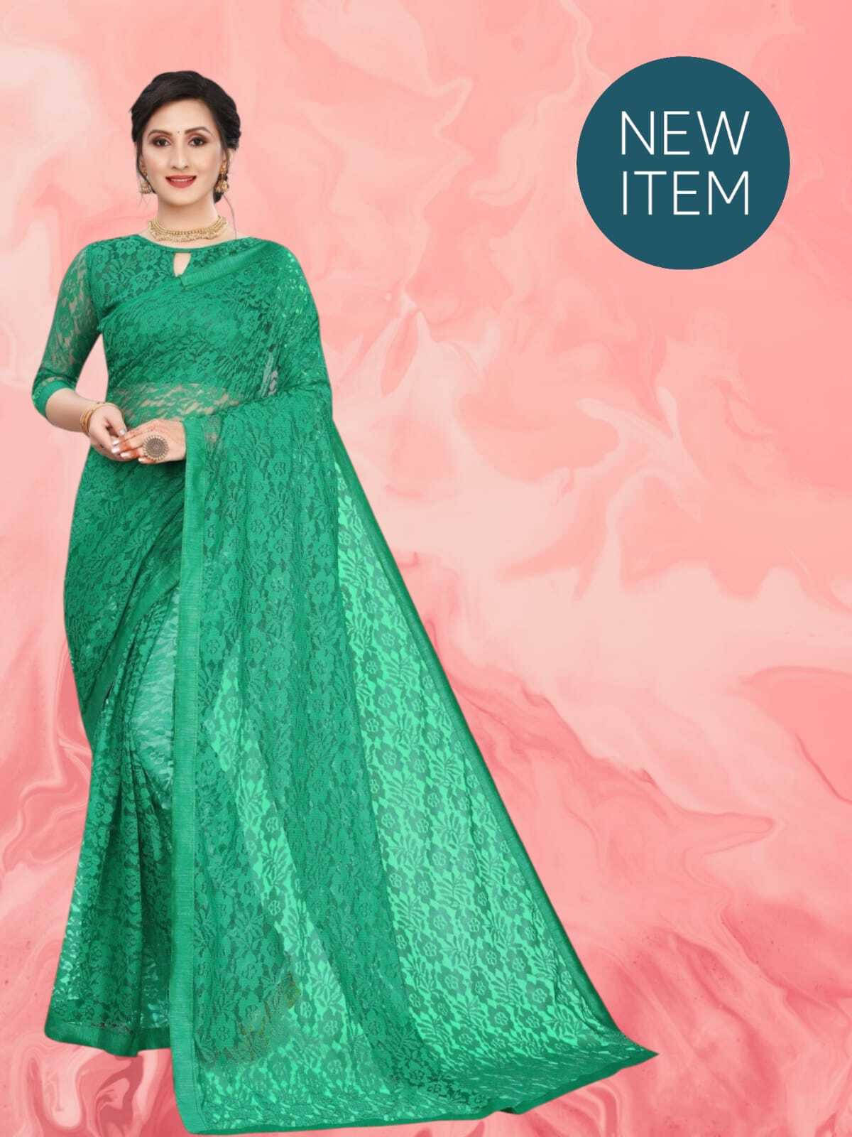     			SAREEYA16 Cotton Blend Printed Regular Saree With Unstitched Blouse Piece ( Green )
