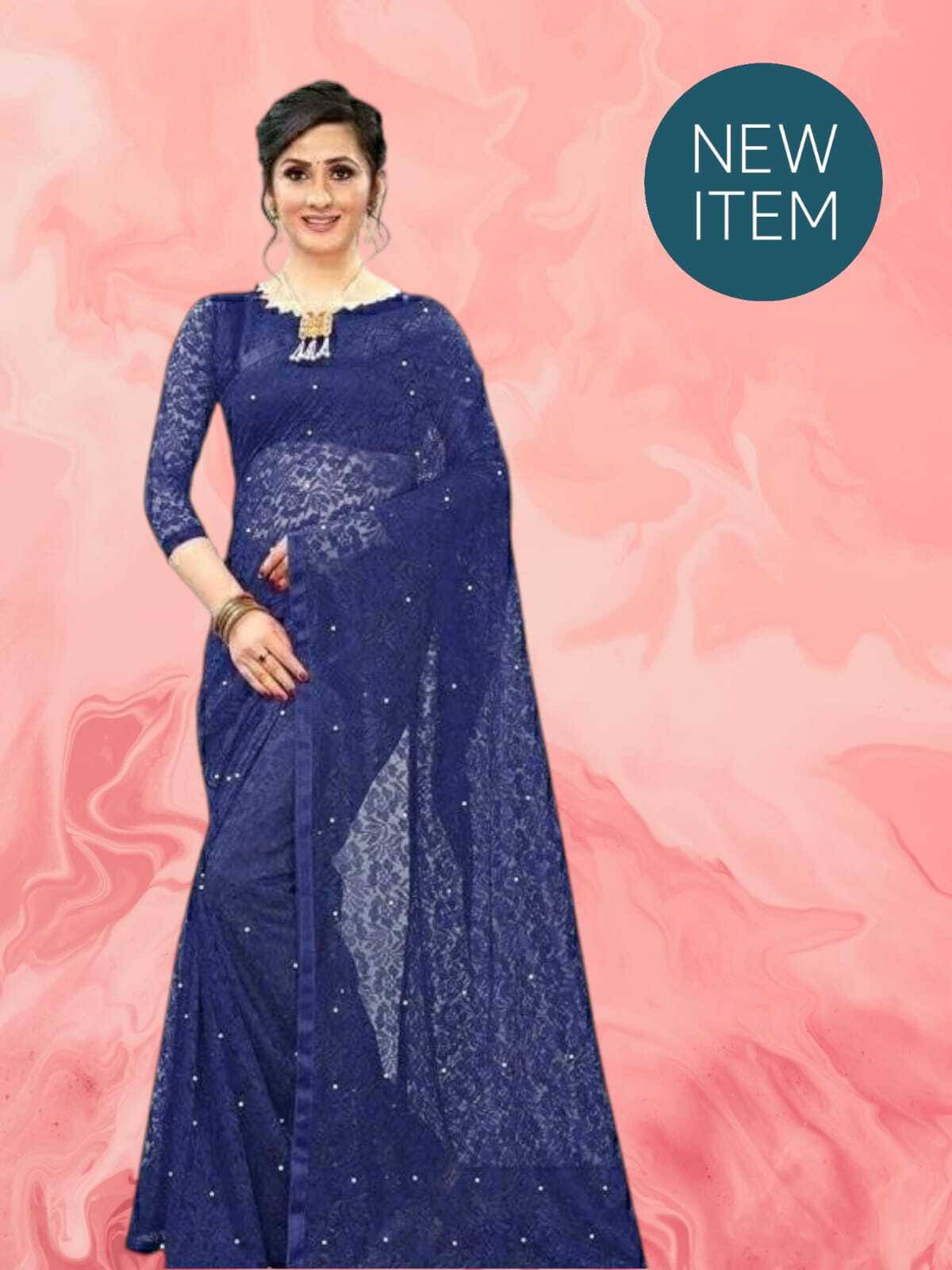 SAREEYA16 Cotton Blend Printed Regular Saree With Unstitched Blouse Piece ( Blue ) SAREEYA16 Cotton Blend Printed Regular Saree With Unstitched Blouse Piece ( Blue )