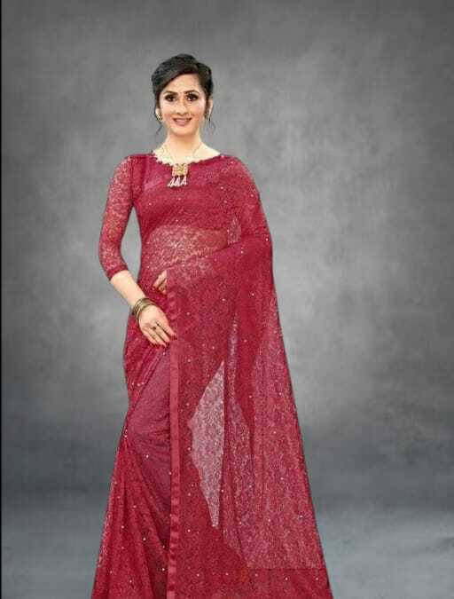 SAREEYA16 Cotton Blend Self Design Regular Saree With Unstitched Blouse Piece ( Maroon ) SAREEYA16 Cotton Blend Self Design Regular Saree With Unstitched Blouse Piece ( Maroon )