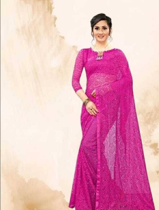 SAREEYA16 Cotton Blend Self Design Regular Saree With Unstitched Blouse Piece ( Pink ) SAREEYA16 Cotton Blend Self Design Regular Saree With Unstitched Blouse Piece ( Pink )