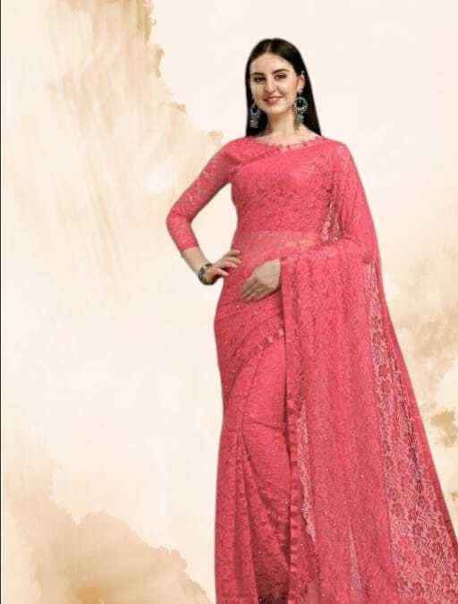     			SAREEYA16 Cotton Blend Self Design Regular Saree With Unstitched Blouse Piece ( Pink )