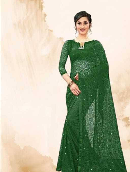SAREEYA16 Cotton Blend Self Design Regular Saree With Unstitched Blouse Piece ( Green ) SAREEYA16 Cotton Blend Self Design Regular Saree With Unstitched Blouse Piece ( Green )