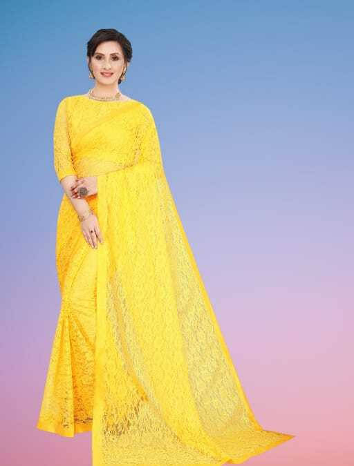SAREEYA16 Cotton Blend Self Design Regular Saree With Unstitched Blouse Piece ( Yellow ) SAREEYA16 Cotton Blend Self Design Regular Saree With Unstitched Blouse Piece ( Yellow )