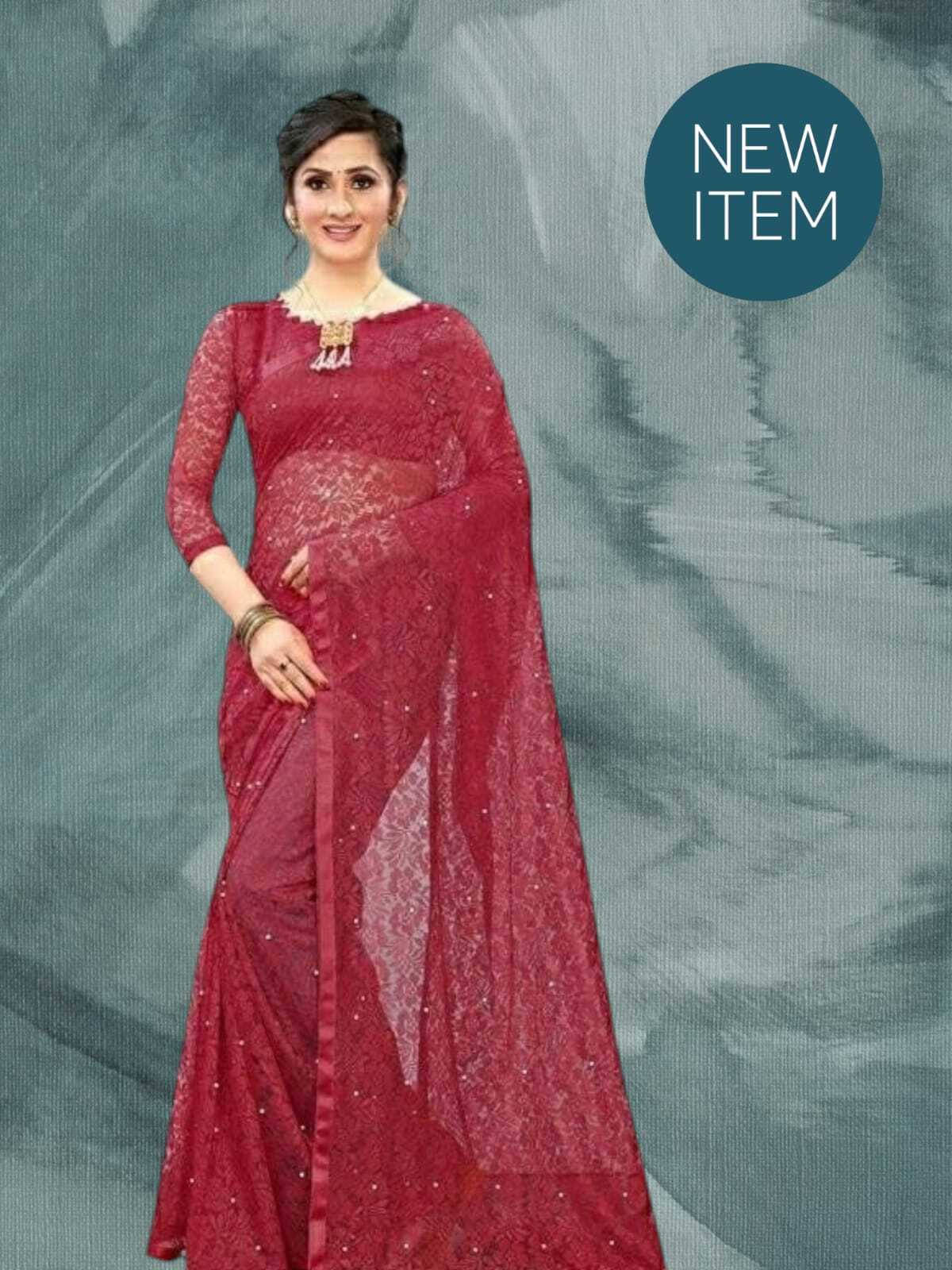     			SAREEYA16 Cotton Blend Self Design Regular Saree With Unstitched Blouse Piece ( Maroon )