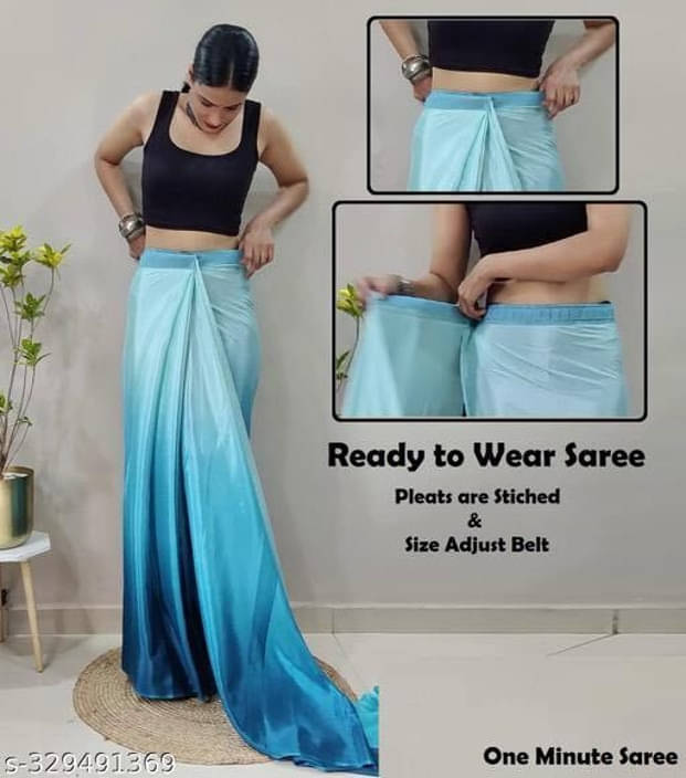 SAREEYA16 Georgette Printed Regular Saree With Unstitched Blouse Piece ( Blue ) SAREEYA16 Georgette Printed Regular Saree With Unstitched Blouse Piece ( Blue )