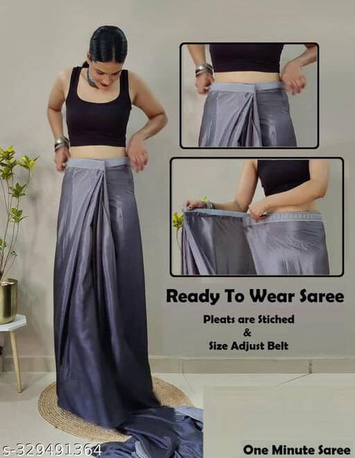     			SAREEYA16 Georgette Printed Regular Saree With Unstitched Blouse Piece ( Grey )