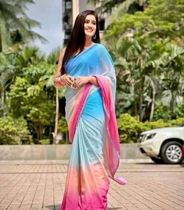 SAREEYA16 Georgette Printed Regular Saree With Unstitched Blouse Piece ( Multicolor )     			SAREEYA16 Georgette Printed Regular Saree With Unstitched Blouse Piece ( Multicolor )